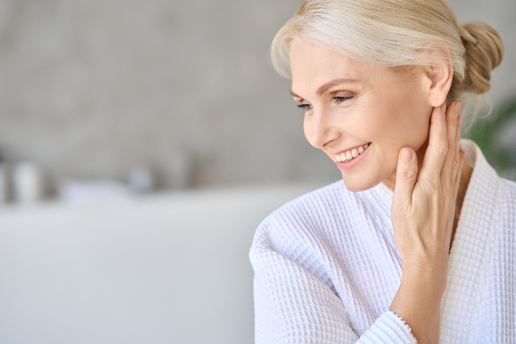 Portrait of Smiling Adult Woman 